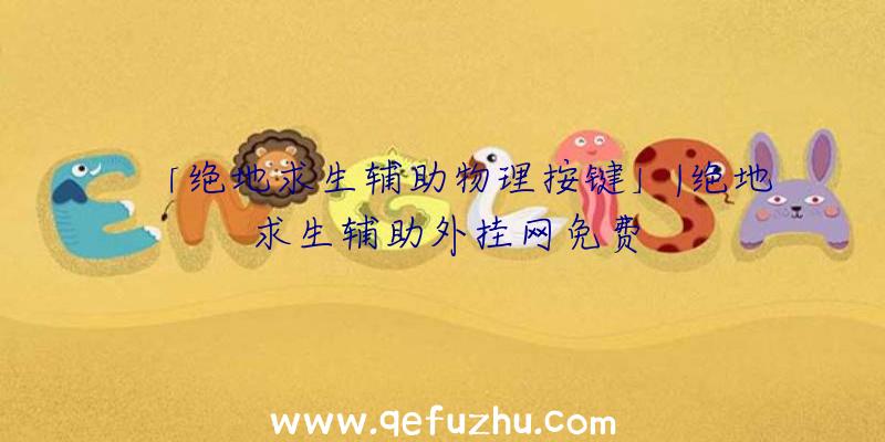 「绝地求生辅助物理按键」|绝地求生辅助外挂网免费